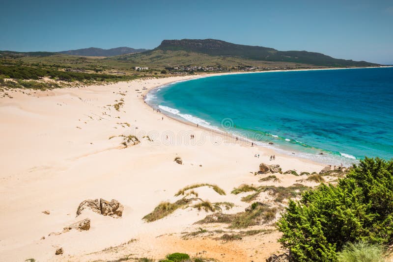 Sand dune of Bolonia beach, province Cadiz, Andalucia, Spain