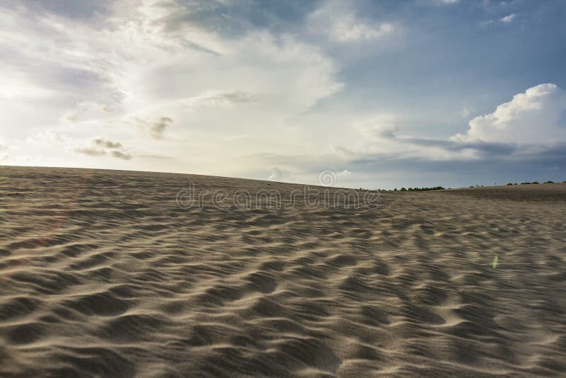 Sand dune near parangkusumo beach, Yogyakarta, Indonesia