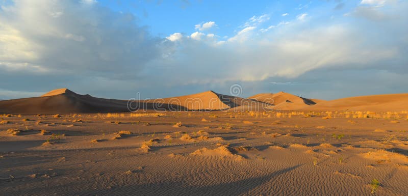 Sand Dunes along the Amargosa Desert at sunset royalty free stock photography Sand Dunes along the Amargosa Desert at sunset royalty free stock photography
