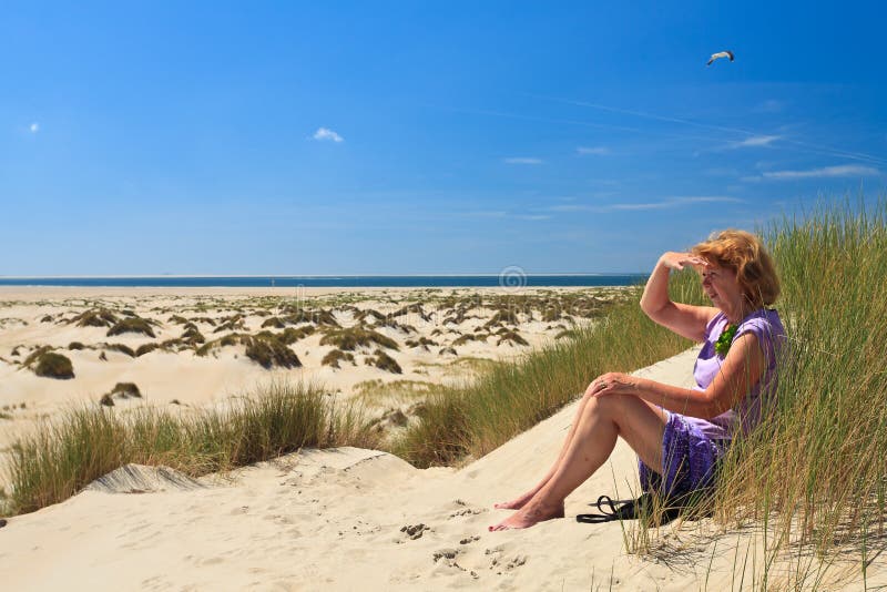 Sand dunes with helmet grass