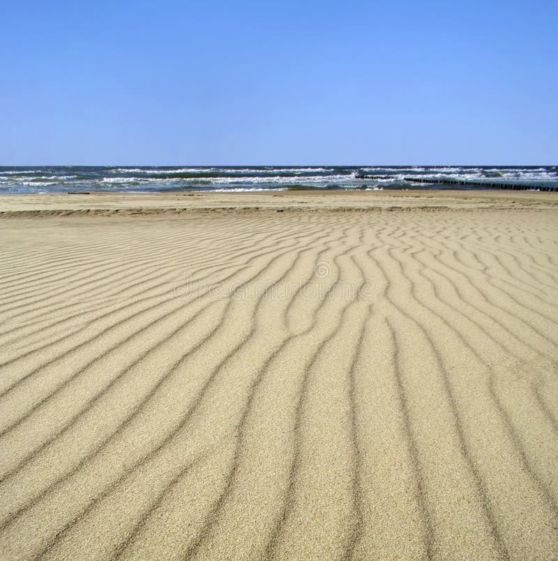 Sand dunes by the sea