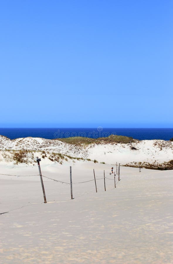 sand dunes and the seaside