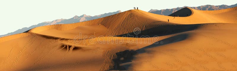 Sand Dunes at Sunset at Death Valley National Park