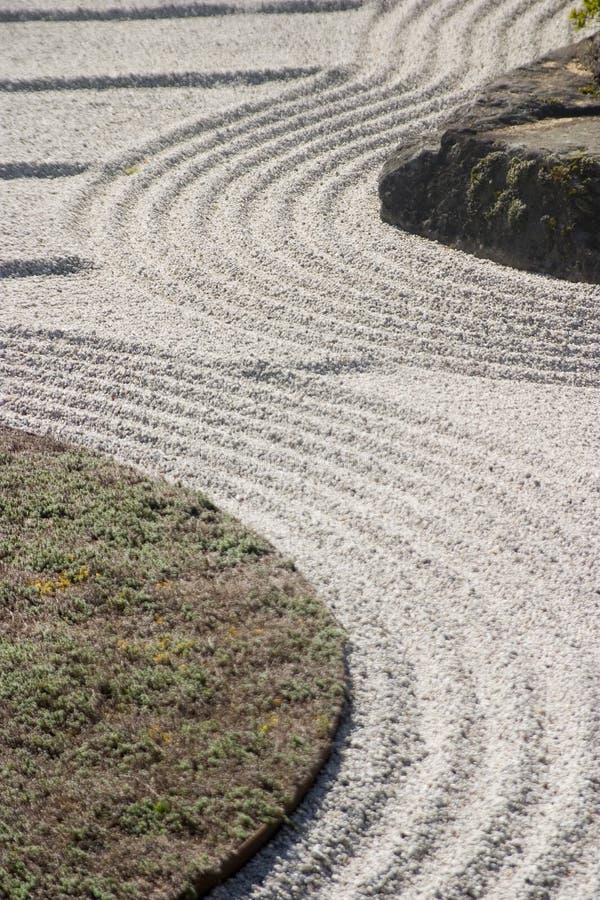 Zen garden sand pattern stock photo. Image of rows, decoration 25144888