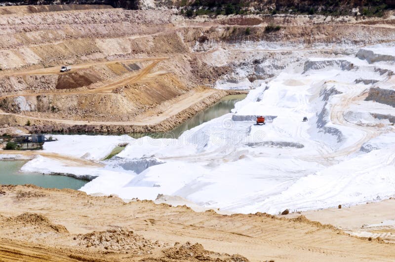 A sand quarry stock image. Image of alberta, mineral 25027435