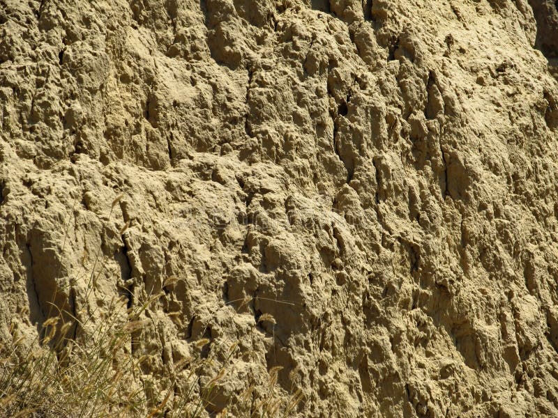 Sand Rock, fragment of sand cliff. Odessa oblast, Ukraine. Sand fragment stock images, royalty-free photos and pictures