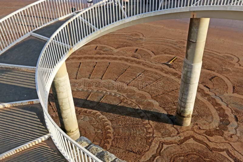 Sand sculpture on a beach stock photo. Image of textured 259284272