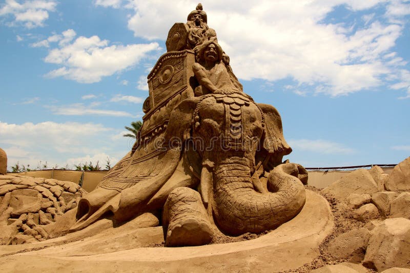 Sand Sculpture stock image. Image of figure, sculpture - 31851549