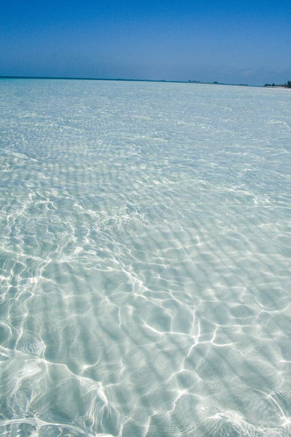 Sand shallow on Caribbean sea