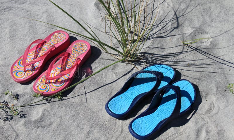 Sandal on the beach