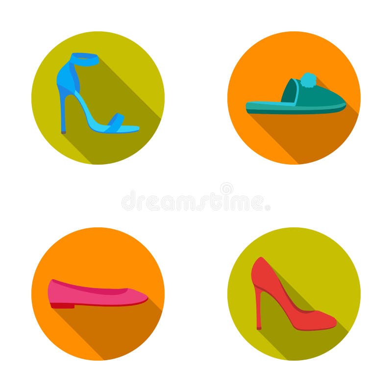 Sandales à talons hauts bleues, pantoufles lilas faites maison avec un pampon, appartements roses de ballet des femmes s, chaussu illustration libre de droits Sandales à talons hauts bleues, pantoufles lilas faites maison avec un pampon, appartements roses de ballet des femmes s, chaussu illustration libre de droits
