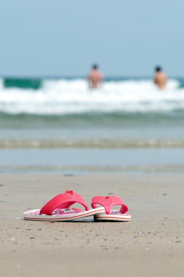 Sandals on the beach