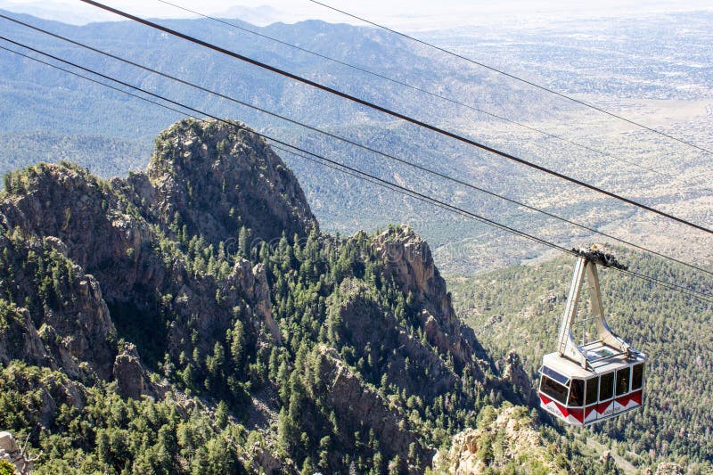 A Sandia Peak Aerial Tramway Uphill Tramcar Editorial Stock Photo