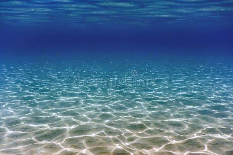 Sandig undervattens- bakgrund för havsbotten