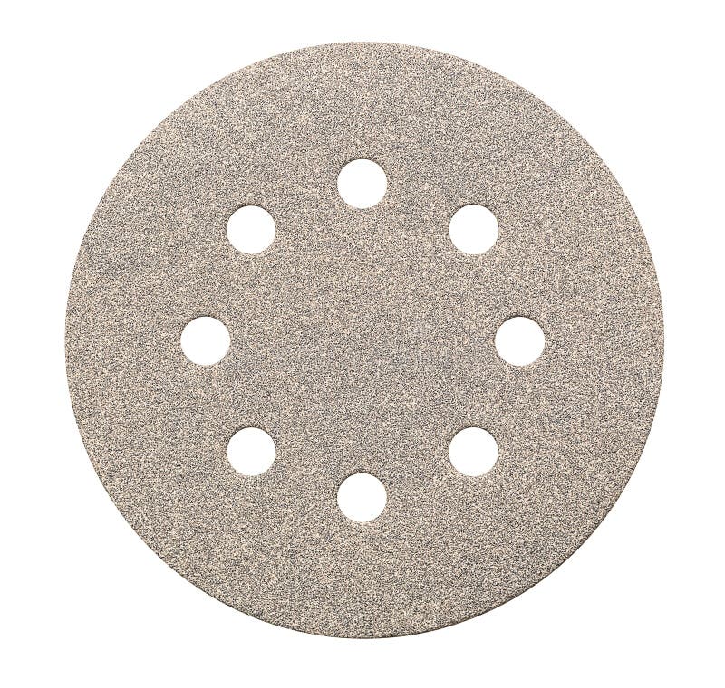 Sanding Disk for Random Orbital Sander Stock Image Image of path