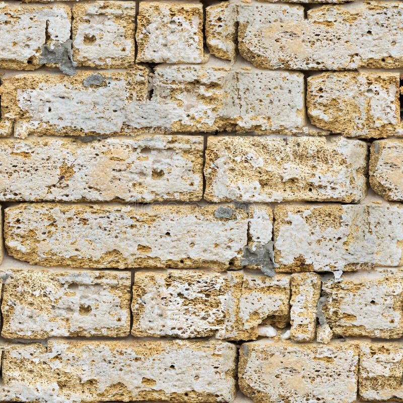 Sandstone Brick Wall Seamless.
