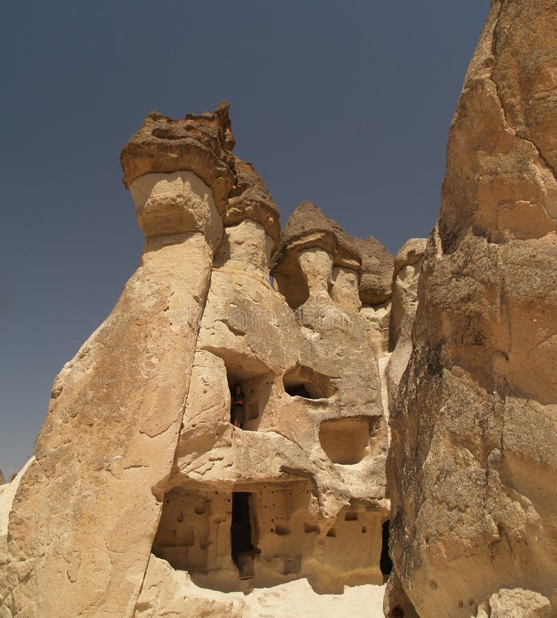 Sandstone formations in Cappadocia