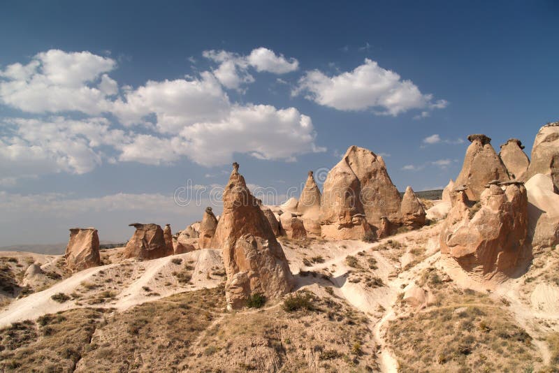 Sandstone formations in Cappadocia