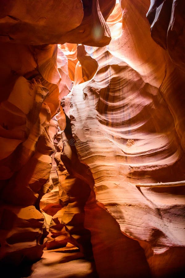 Sandstone Formations in Famous Upper Antelope Canyon in Arizona Stock ...