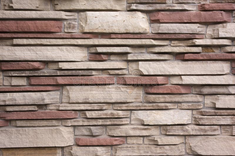 Decorative sandstone wall - building exterior. Decorative sandstone wall - building exterior
