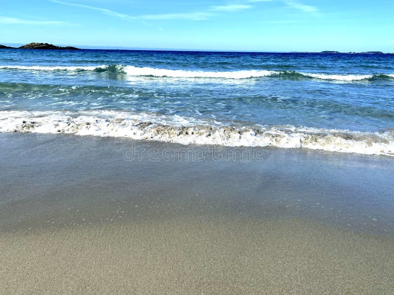 Sandstrand im Nordwestjaeren stockbilder