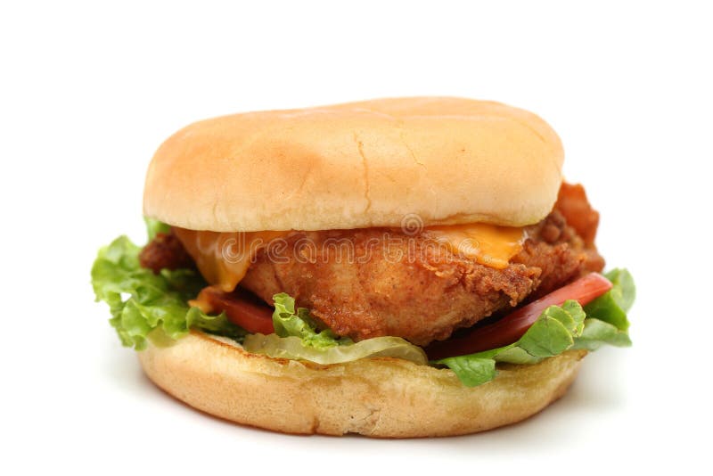 Sanduíche de Frango imagem de stock royalty free