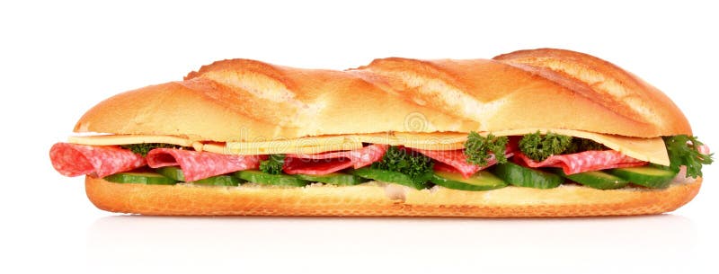 Sanduíche isolado fotos de stock royalty free