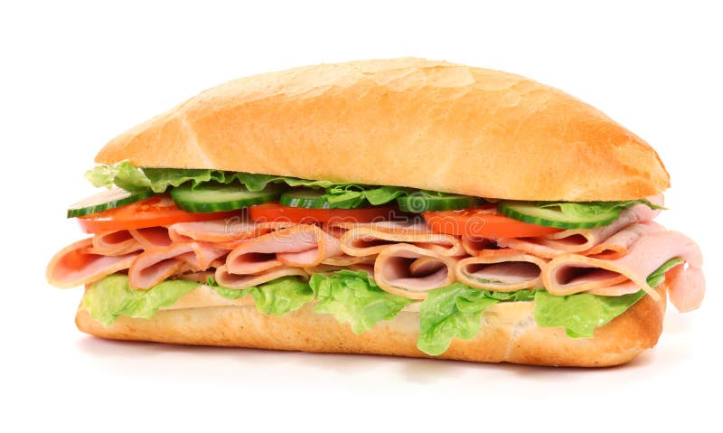 Sanduíche comprido imagens de stock royalty free