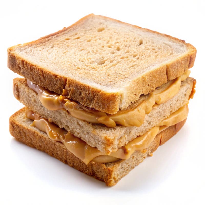 Sandwich al burro di arachidi illustrazione vettoriale