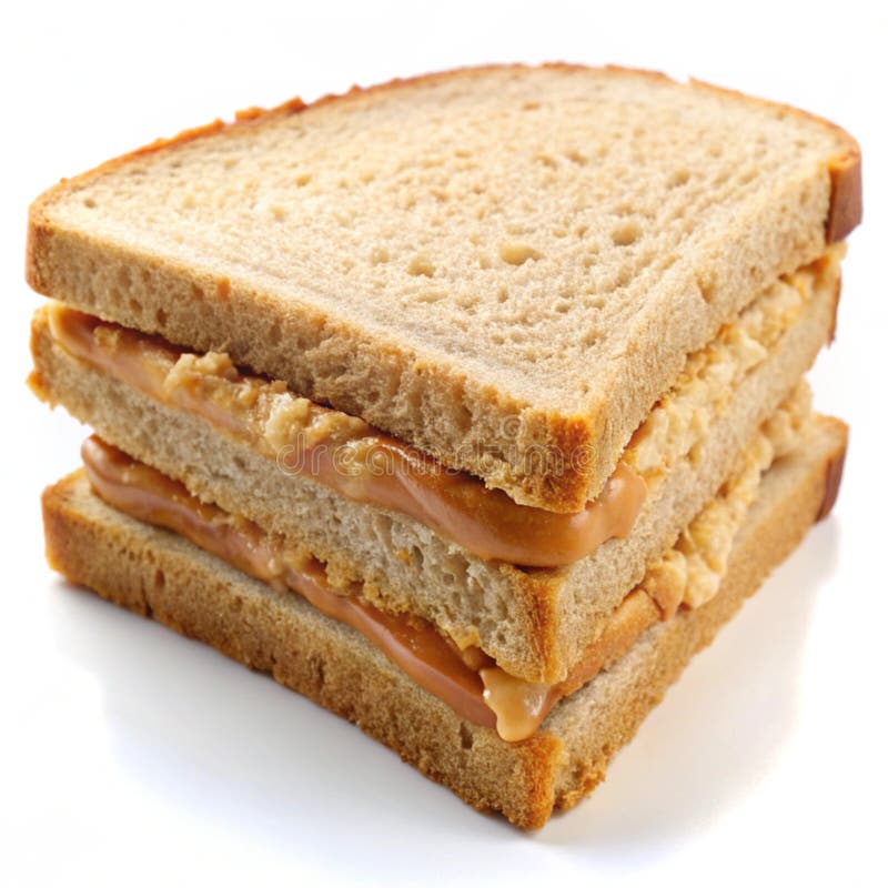 Sandwich al burro di arachidi illustrazione di stock