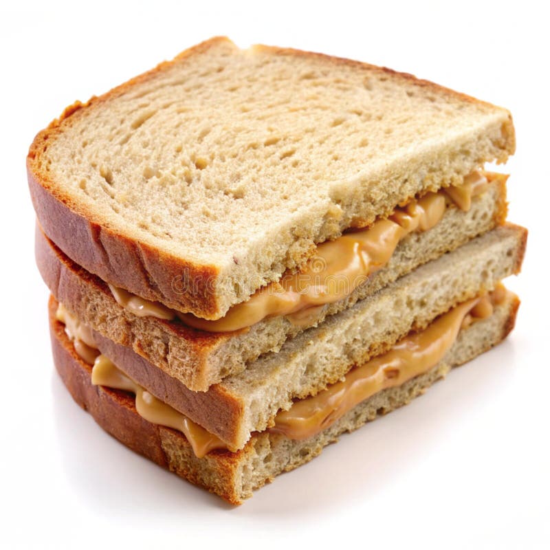 Sandwich al burro di arachidi illustrazione vettoriale