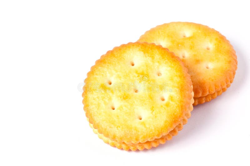 Sandwich biscuits on a white background