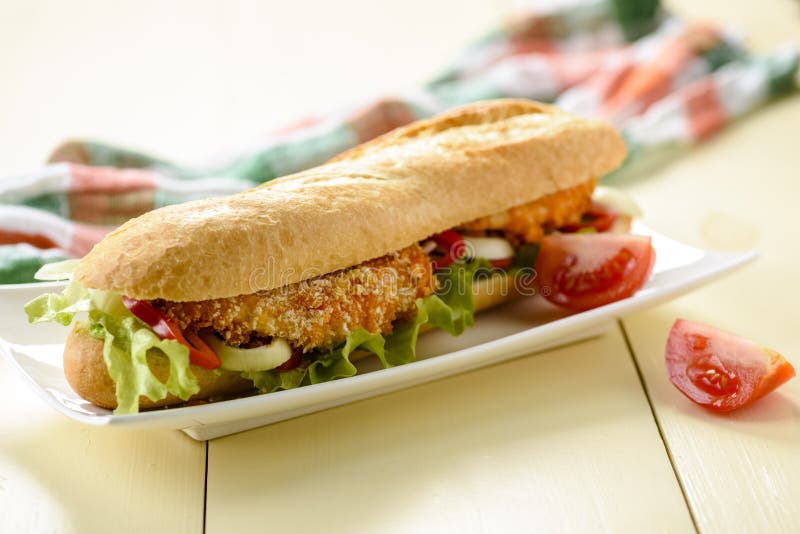 Sandwich with Chicken Strips Stock Image Image of dinner, healthy