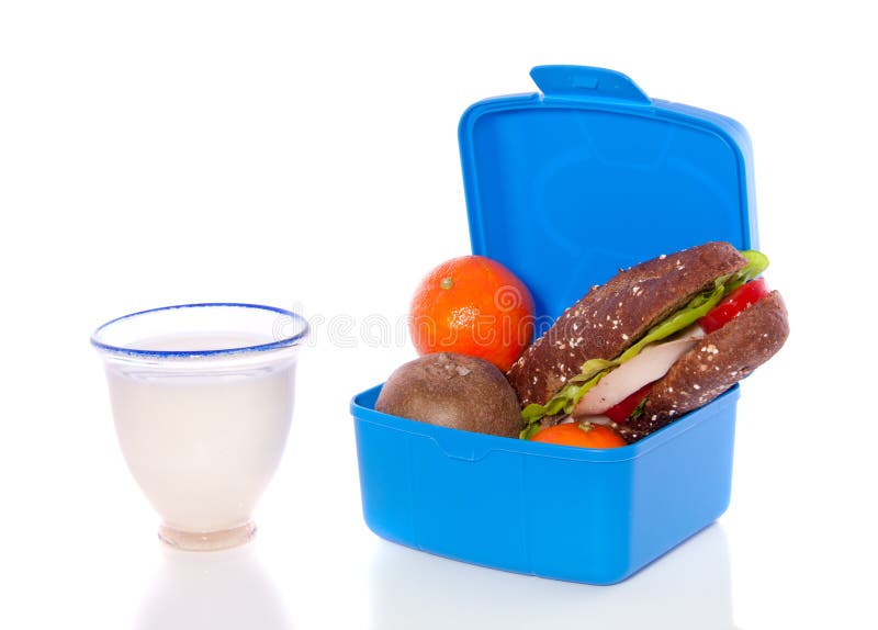 Sandwich and fruits