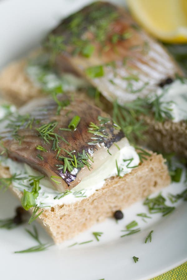 Sandwich with herring