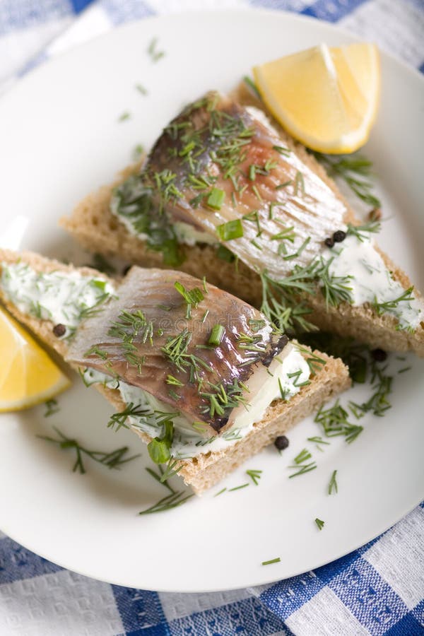 Sandwich with herring