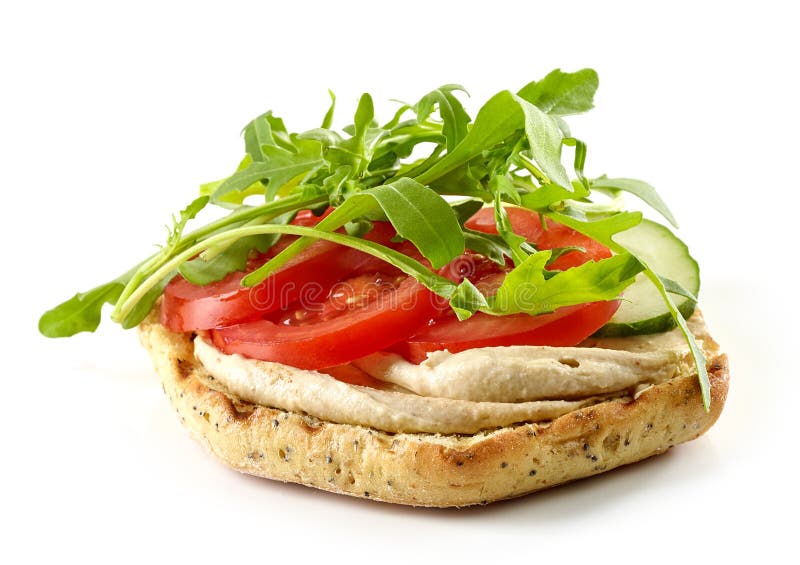 Healthy Grilled Basil Mozzarella Caprese Panini Sandwich Stock Image