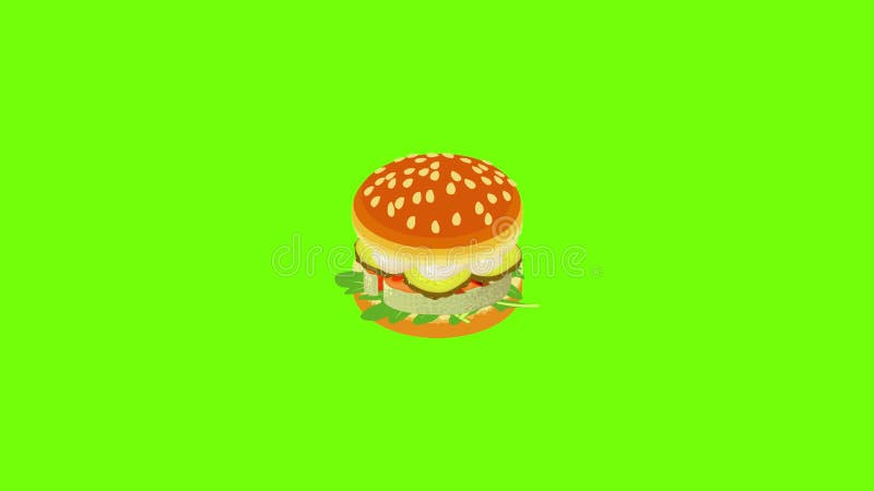 Sandwich icon animation royalty free illustration