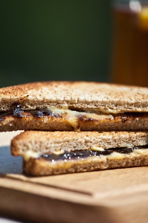 Sandwich with marmite stock image. Image of portion, color 15165801