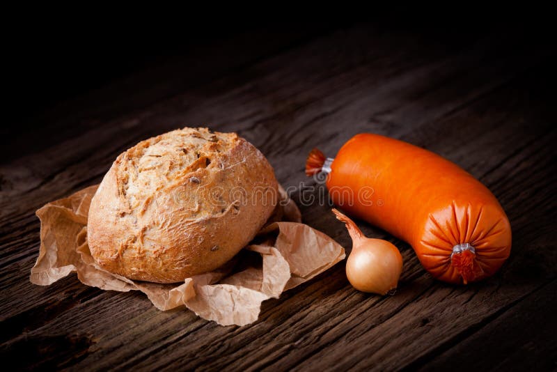 Sandwich with meat spread stock image. Image of dark 41021569