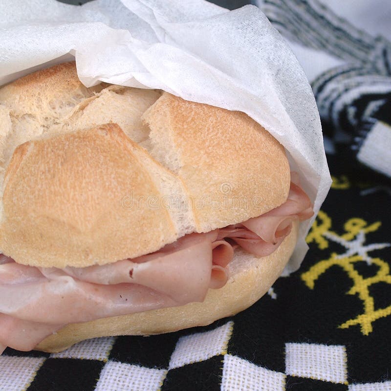 Sandwich with mortadella stock photo. Image of cuisine 107997522
