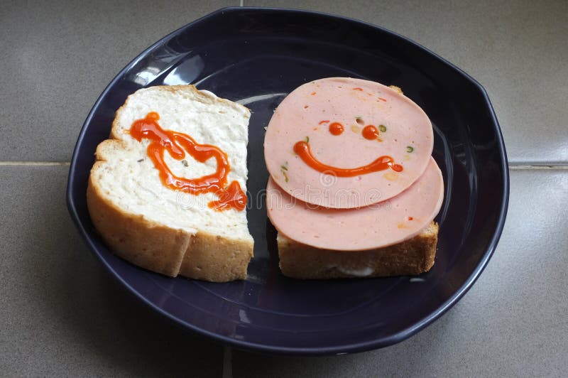 Sandwich with pork ham stock photo. Image of bread, cuisine 57204594