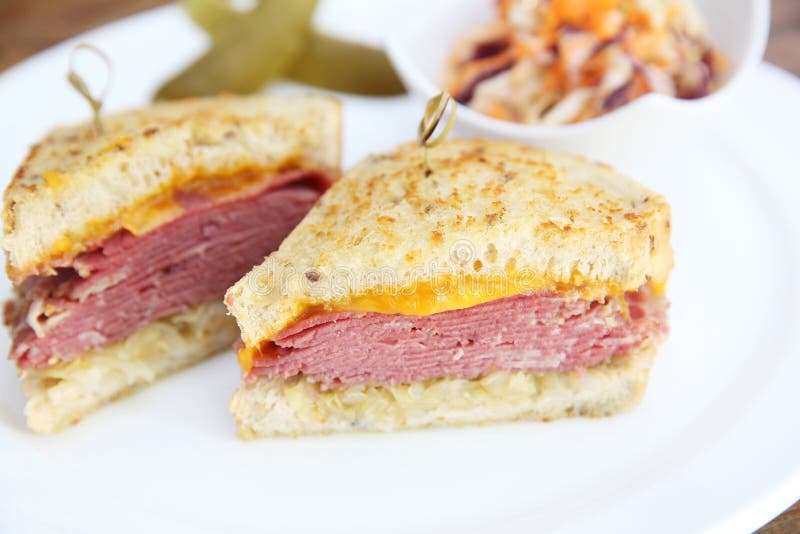 Sandwich with Roast Beef Pastrami Stock Image Image of protein