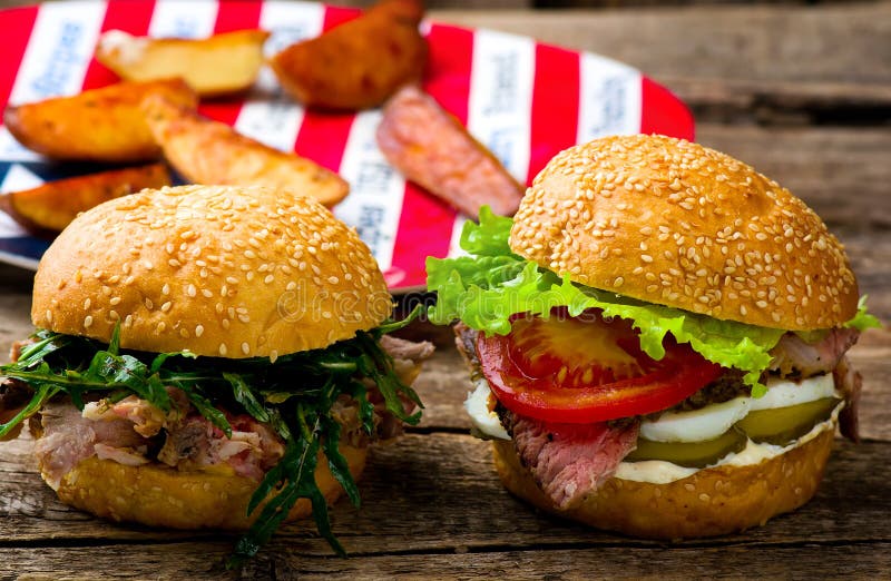 Sandwich with Roast Beef and Vegetables Stock Image Image of healthy