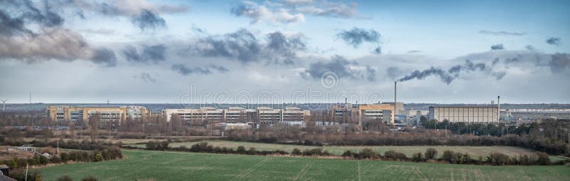 Sandwich Town Kent England aerial view home of the open golf course royal saint georges and one of the cinque ports. Sandwich Town Kent England aerial view home of the open golf course royal saint georges and one of the cinque ports