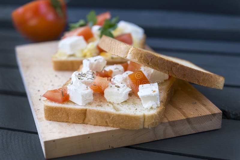 Sandwiches, Cheese Sandwich, Tomato, Egg, Bread Stock Image Image of