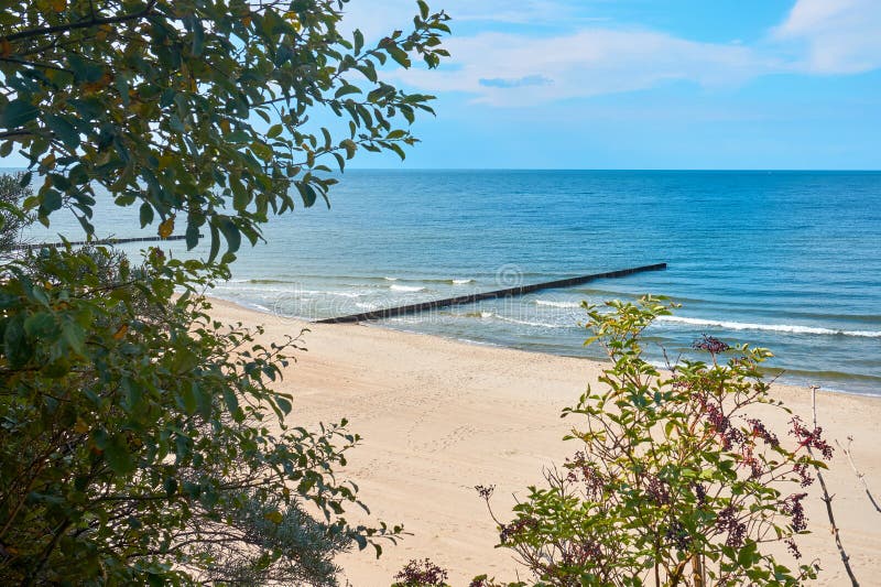 Sandy beach at the Baltic Sea coast