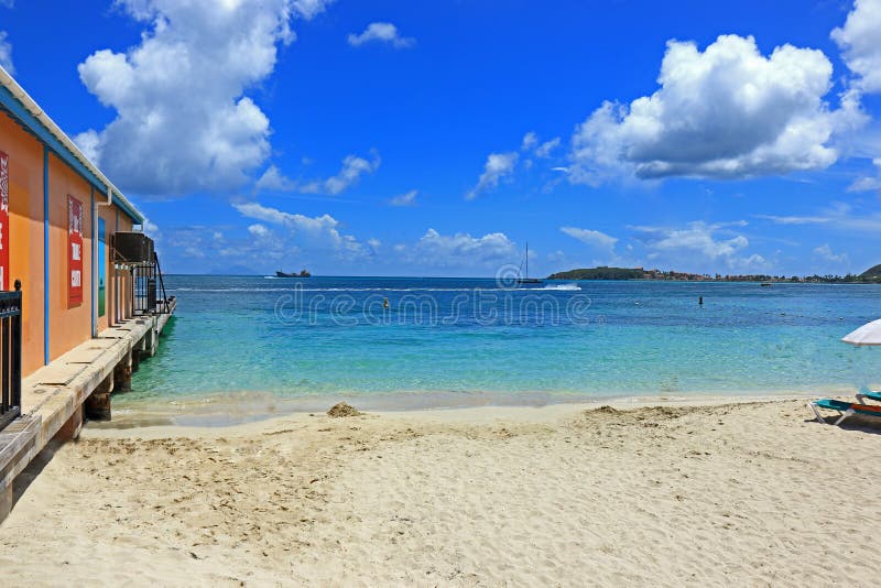 Ocean view from Philipsburg royalty free stock image Ocean view from Philipsburg royalty free stock image