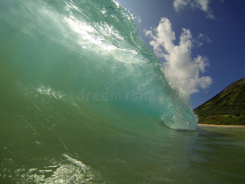 Sandy Beach Waves Hawaii