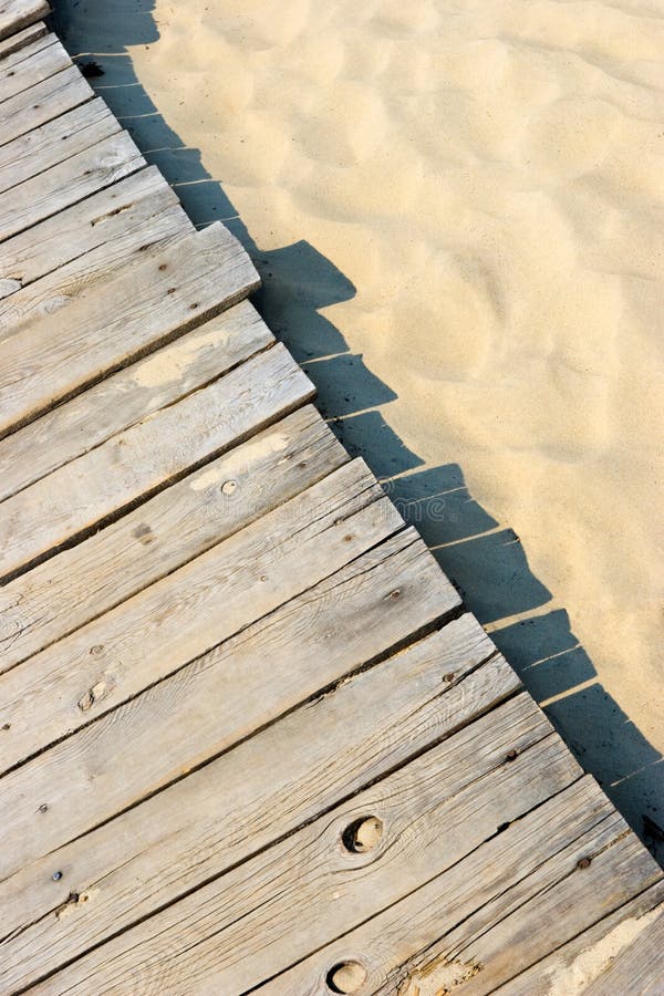 Sandy boardwalk